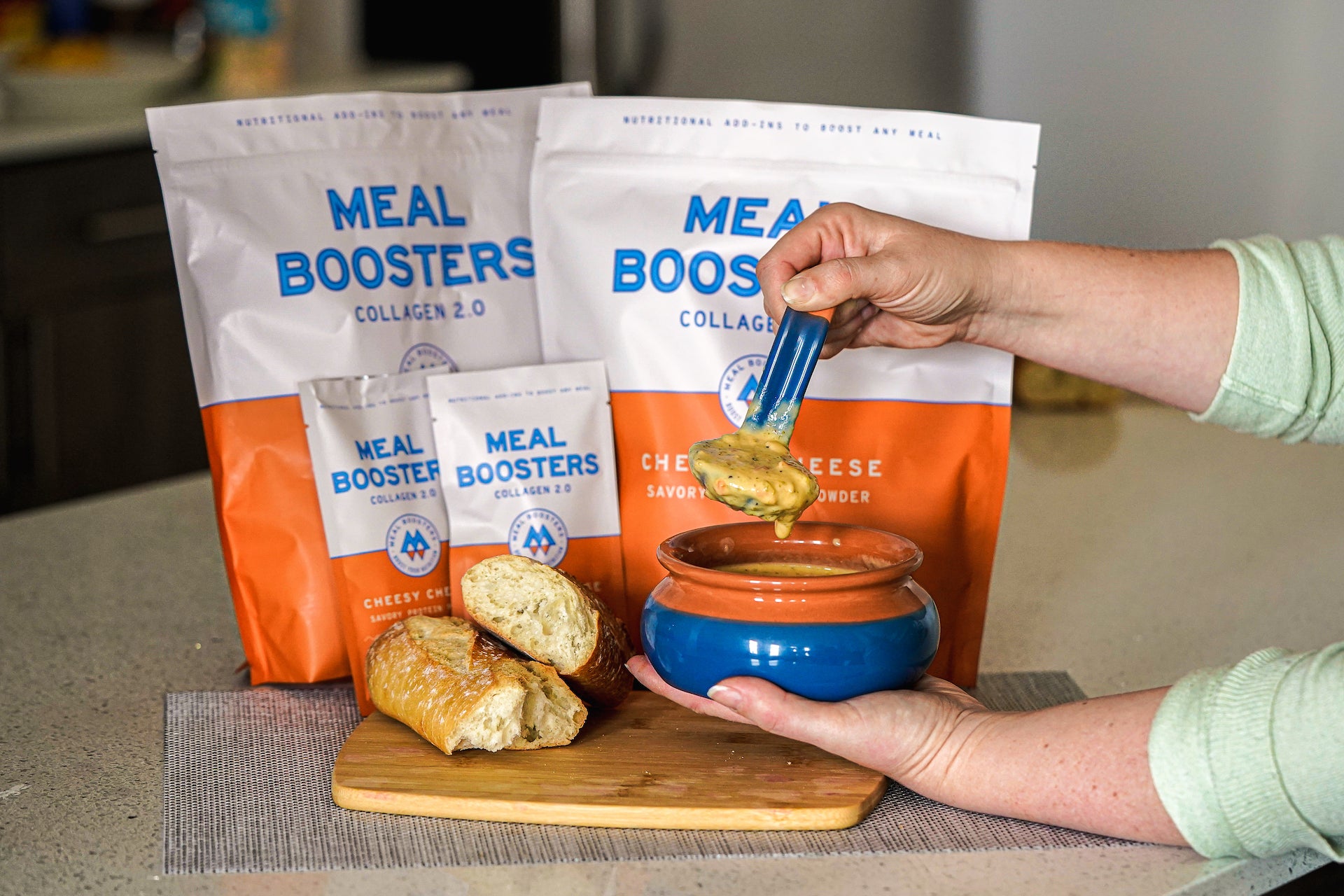 Cheesy Cheese Savory Collagen Protein Blend Homemade Soup