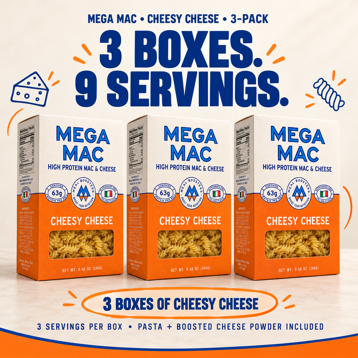 Cheesy Cheese / 3 Pack