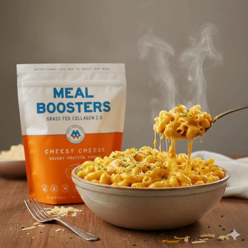 Cheesy Cheese Complete Protein Blend Mac and Cheese
