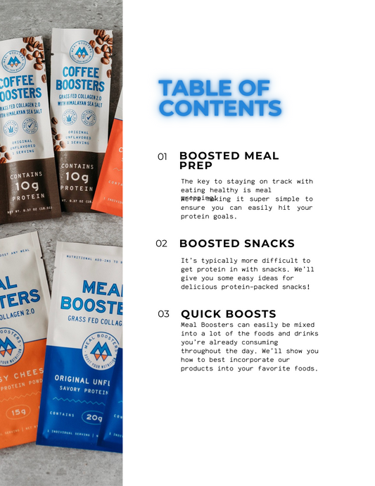 Cooking with Protein: Meal Boosters Recipe E-Book