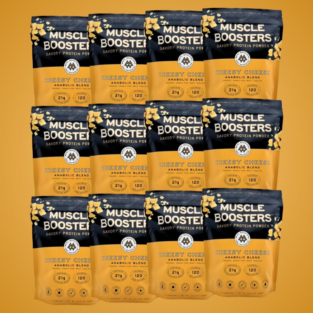 Muscle Boosters – Cheesy Cheese (Bulk Pouches, Case of 12)