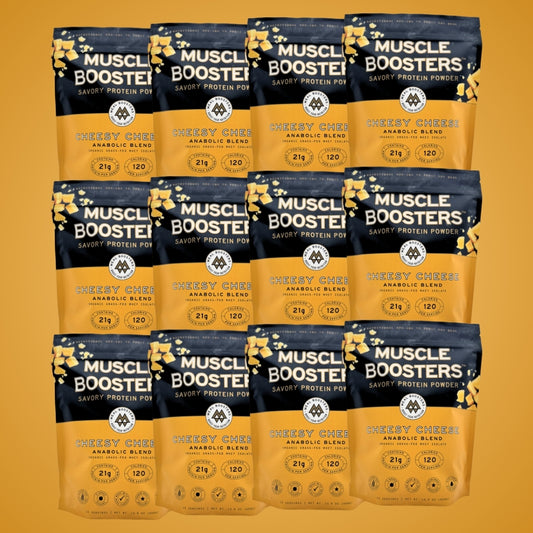 Muscle Boosters – Cheesy Cheese (Bulk Pouches, Case of 12)