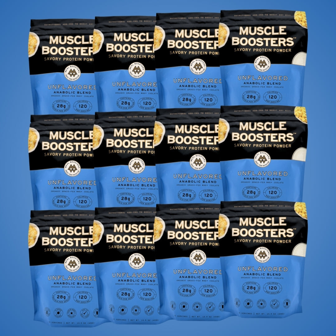 Muscle Boosters – Unflavored (Bulk Pouches, Case of 12)